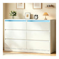 Commode de rangement avec tiroirs structure metal naturel