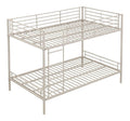 Lits avec rangement ferme structure metal beige