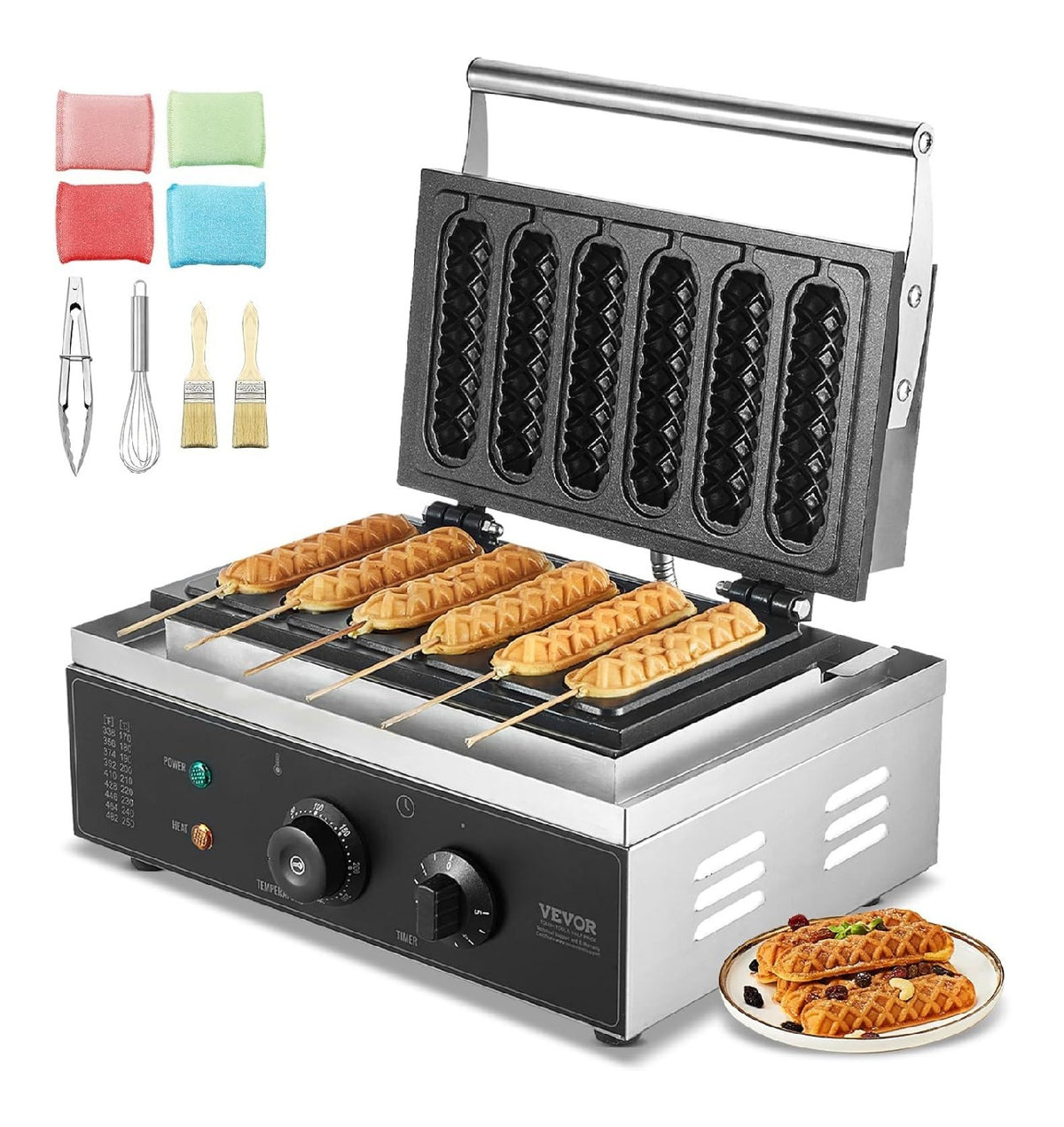 Machines a gaufres et croques finition inox inox variante 876