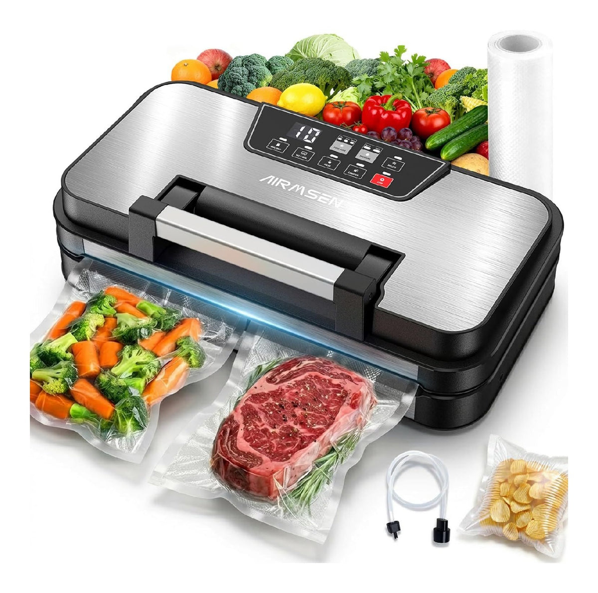 Appareils de mise sous vide reglable noir