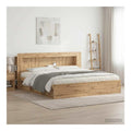 Tetes de lit avec rangement ferme finition bois chene
