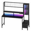 Bureau fonctionnel avec tiroirs noir