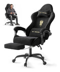 Chaise confortable reglable avec rangement ferme noir 48 x 129 x 63 centim