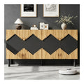Buffets, credences et vaisseliers avec rangement ferme finition bois naturel 140x40x70 cm