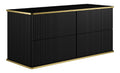 Meubles suspendus avec tiroirs avec rangement ferme noir 120 x 47 x 54 cm