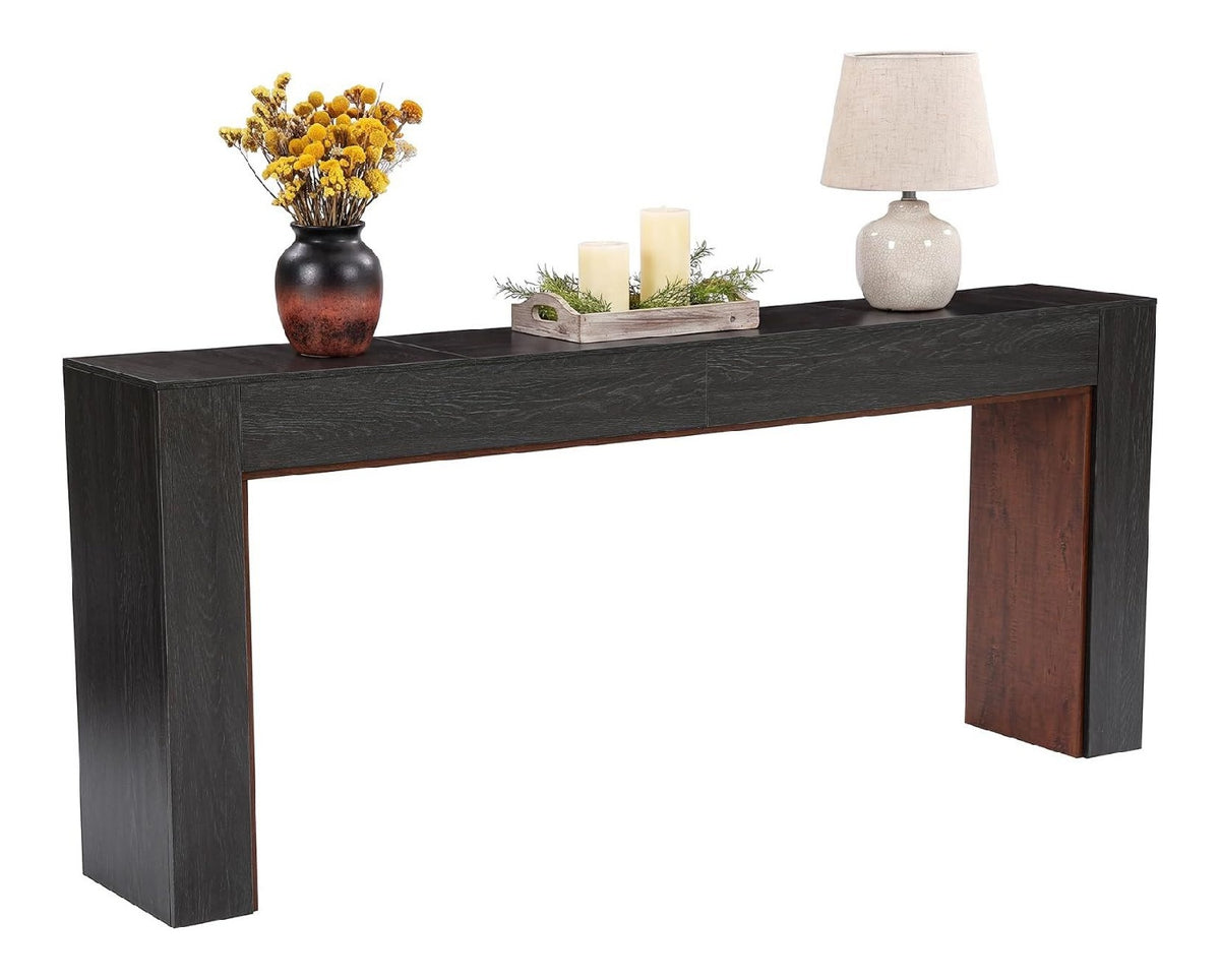 Tables consoles avec rangement ferme noir