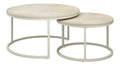 Table basse structure metal naturel