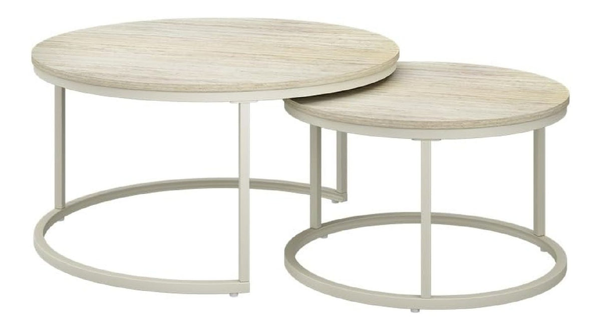 Table basse structure metal naturel