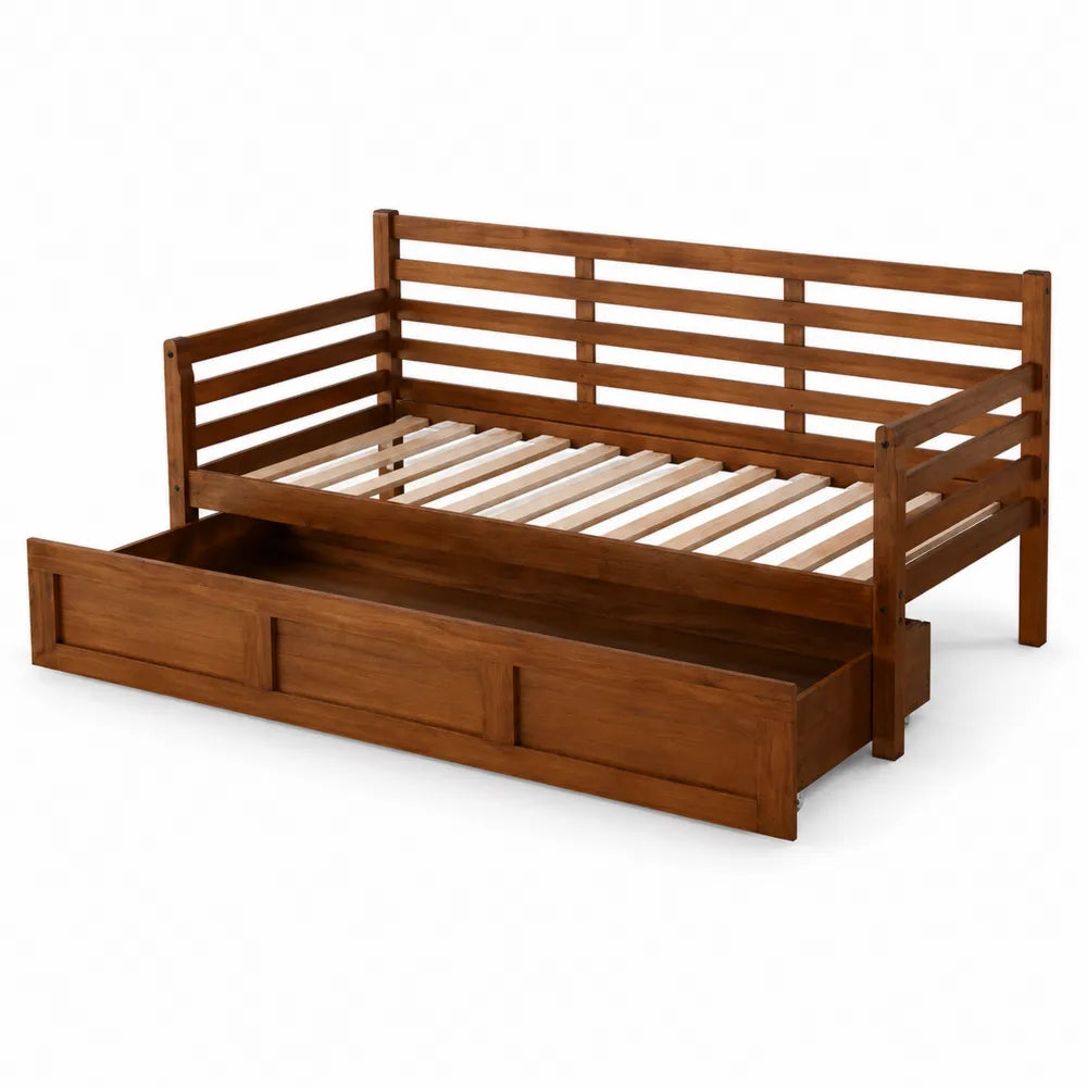 Banquette en bois avec tiroir de rangement