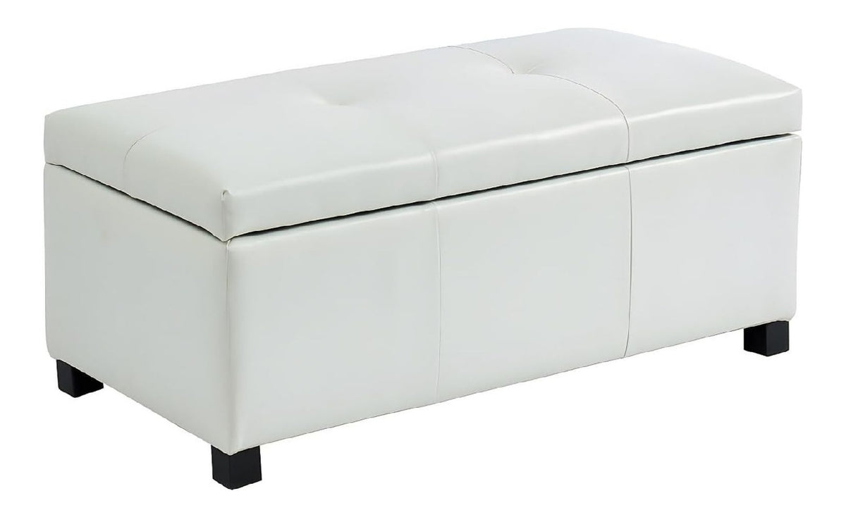 Bancs de rangement avec rangement ferme blanc