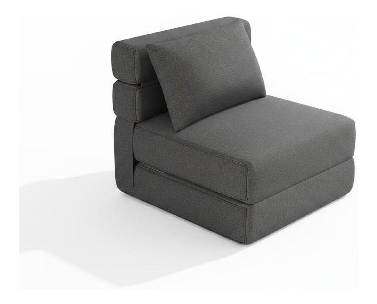 Canapes et divans pliable gris 195 x 66 x 15 centim