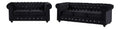 Ensembles de canapes avec rangement ferme revetement velours noir 165 x 88 x 72 centim