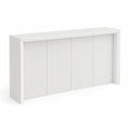 Console blanche en bois MDF 120 cm