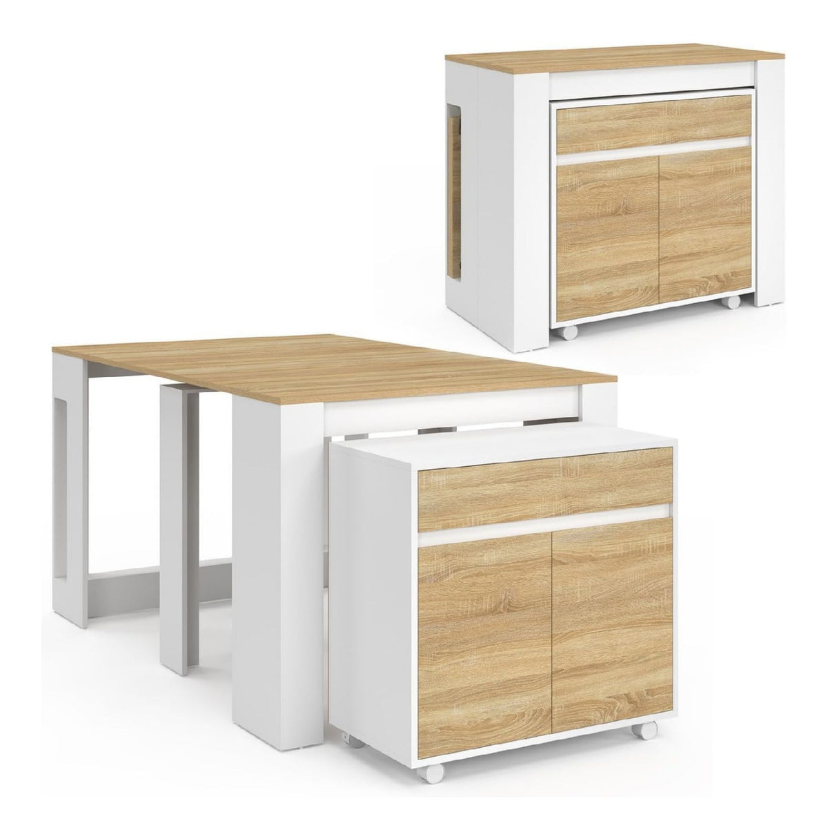 Tables finition bois blanc