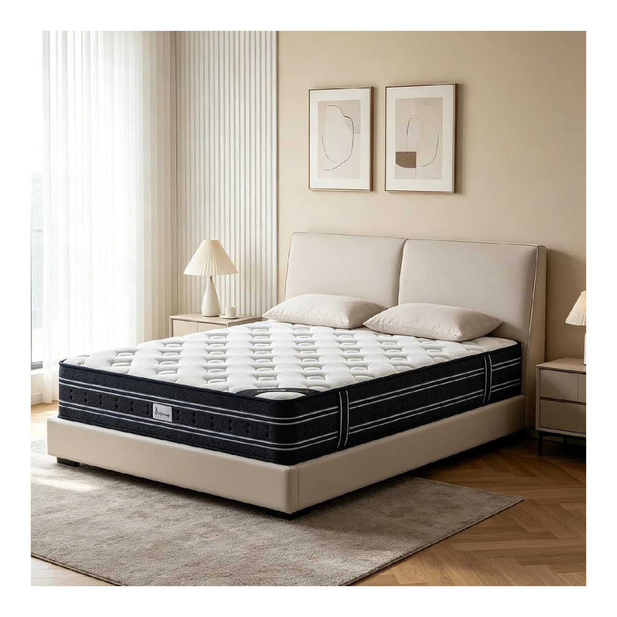Matelas noir 200 x 140 x 28 centim