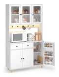 Buffets, credences et vaisseliers avec tiroirs avec rangement ferme blanc 100 x 38 x 180 cm