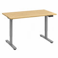 Bureau R¨¦glable en Hauteur Ch¨ºne et Acier 120x60 cm