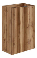 Meubles-lavabos avec rangement ferme finition bois naturel