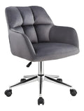 Chaise confortable reglable structure metal gris