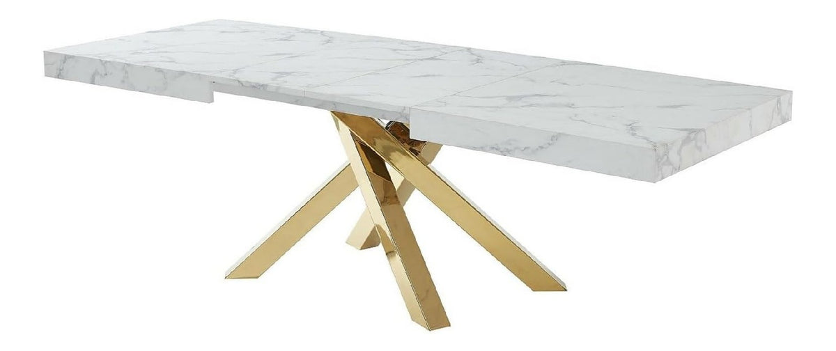 Tables avec rangement ferme finition bois blanc 200 x 90 x 75 centim