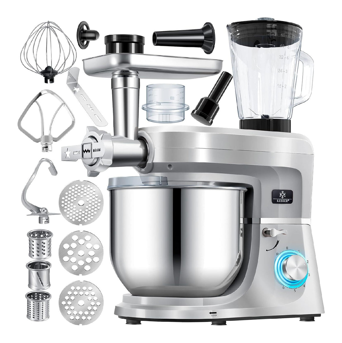 Robots multifonctions finition inox argente