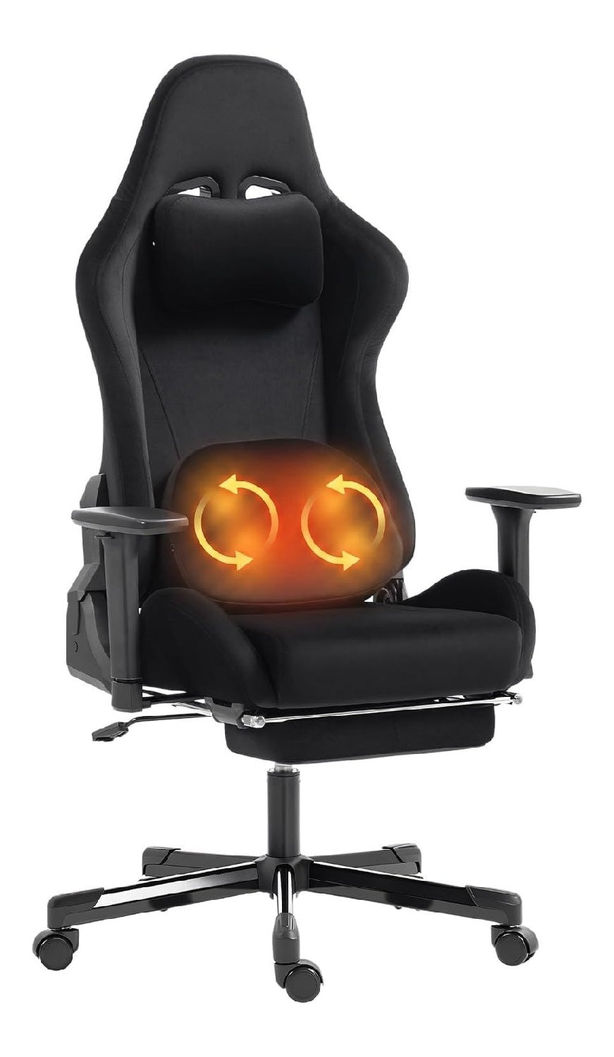 Chaises de Gamer reglable inclinable noir 73 x 70,5 x 137,5 centim