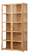 Armoires vitrees de presentation avec rangement ferme transparent