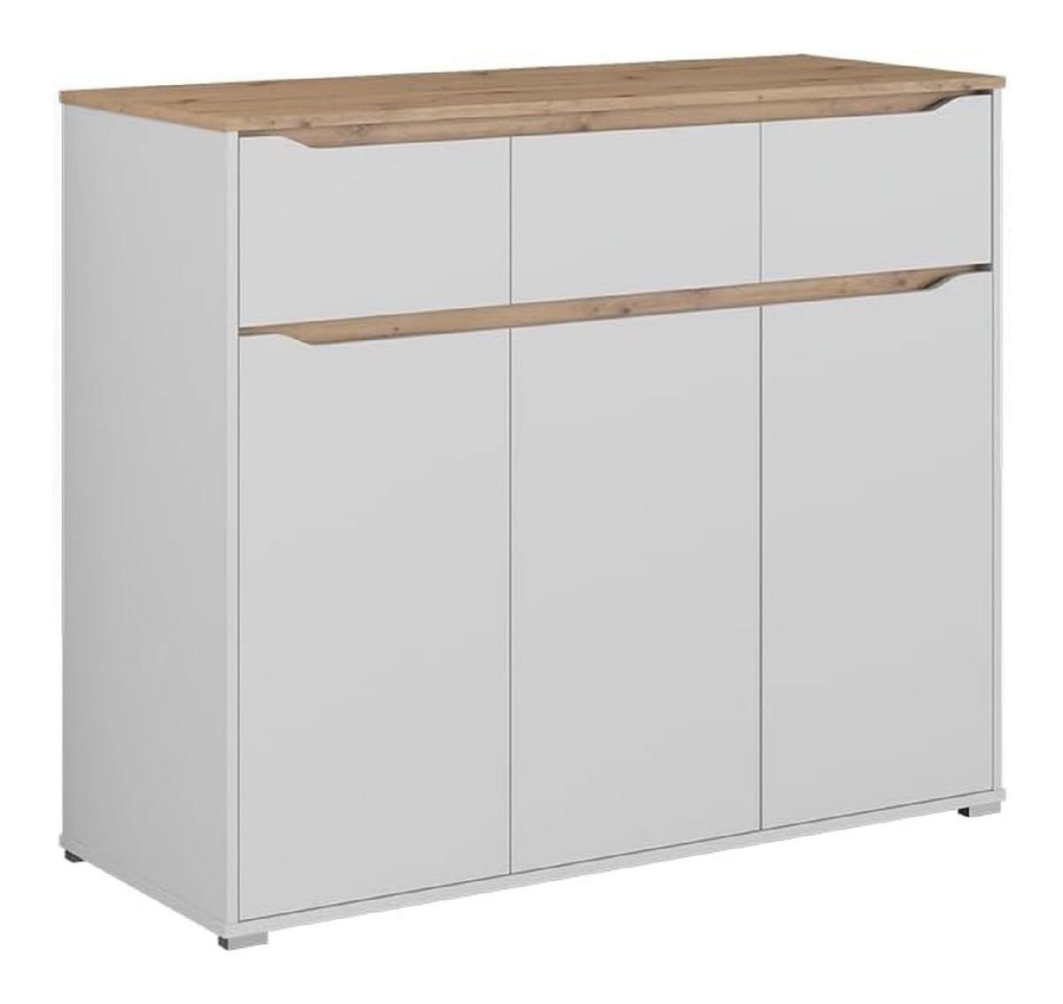 Commode de rangement avec tiroirs chene 48 x 119,8 x 101,9 centim