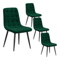 Chaise confortable avec rangement ferme structure metal vert