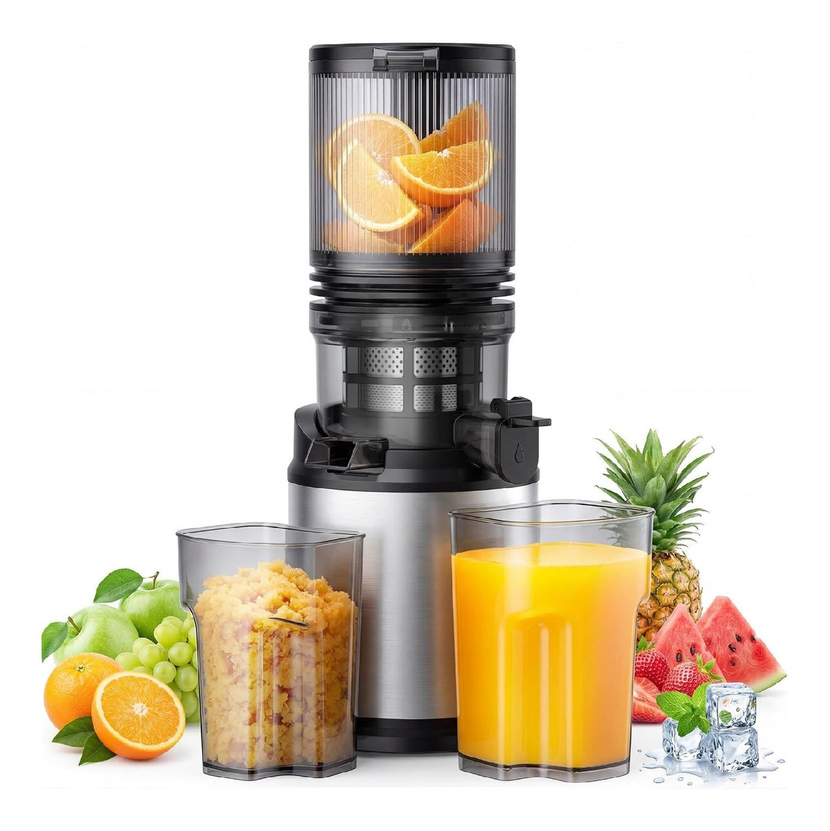 Extracteurs de jus a vis simple finition inox fonctionnement silencieux inox variante 372