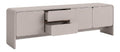 Banc TV avec tiroirs avec rangement ferme beige
