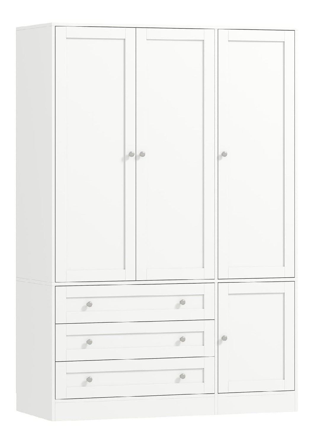 Armoire de rangement reglable avec tiroirs blanc 50 x 120 x 176,5 centim