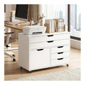 Rangement de dossiers avec tiroirs avec rangement ferme blanc