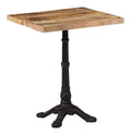 Tables avec rangement ferme finition bois naturel 60 x 60 x 77 cm