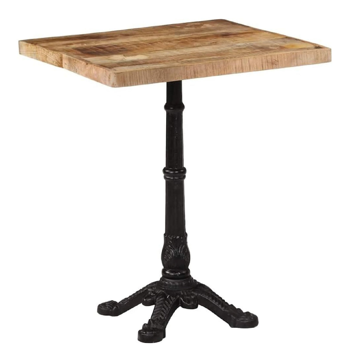 Tables avec rangement ferme finition bois naturel 60 x 60 x 77 cm