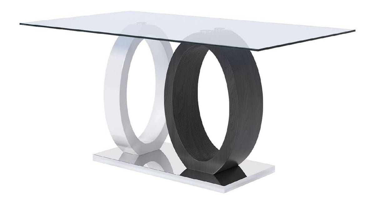 Tables structure metal blanc 160 x 90 x 76 centim
