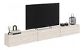 Banc TV avec rangement ferme naturel