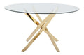 Tables avec rangement ferme structure metal dore