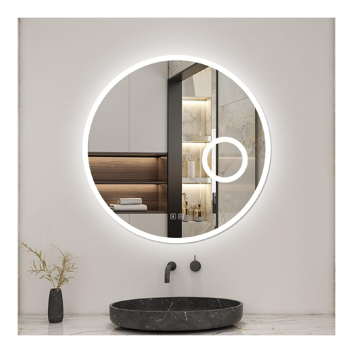 Miroirs cosmetiques muraux naturel