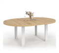 Tables avec rangement ferme finition bois blanc 200x140x76