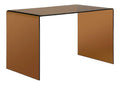 Bureau fonctionnel avec rangement ferme marron