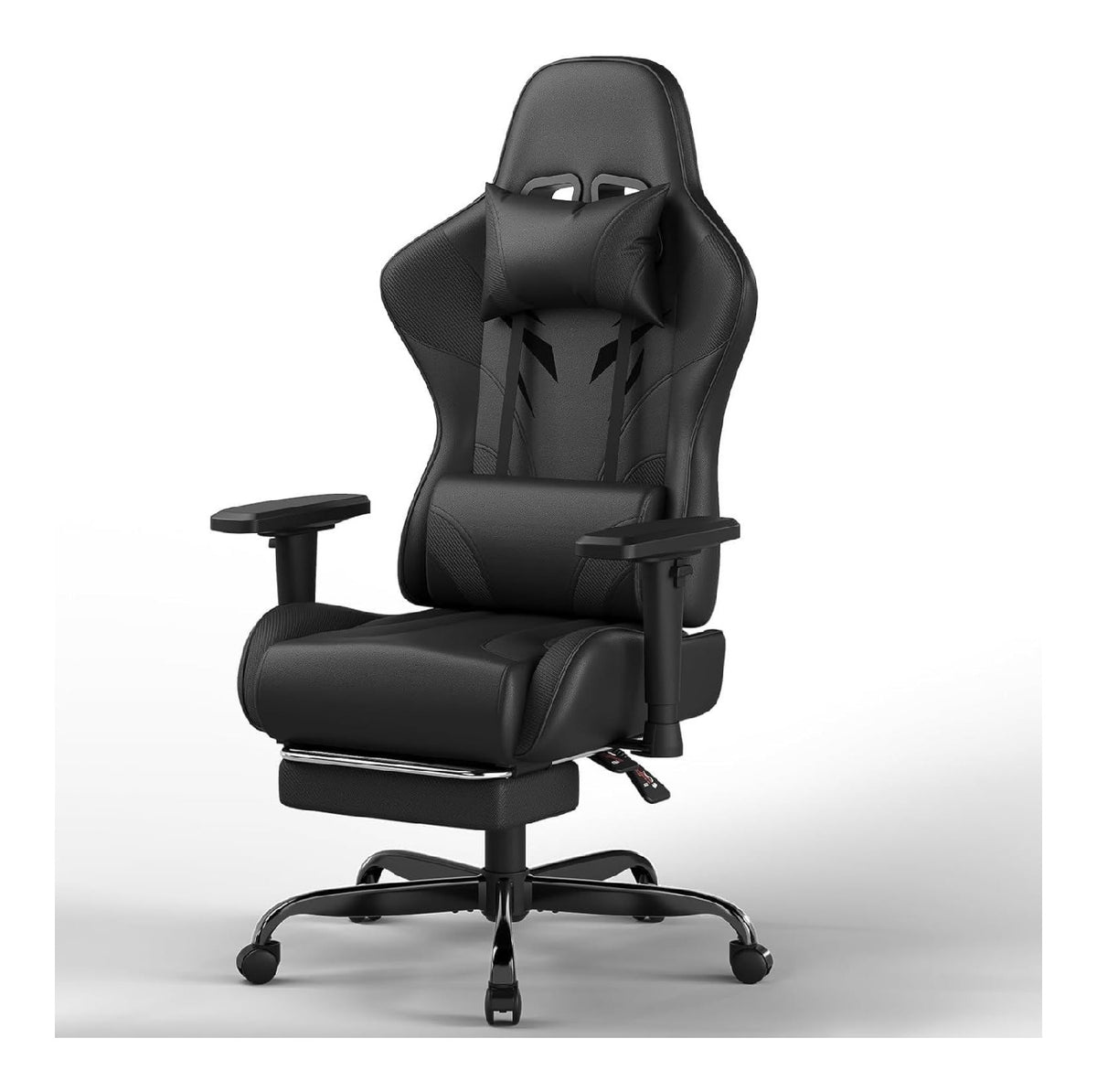 Chaises de Gamer reglable avec rangement ferme noir 50 x 50 x 120 centim