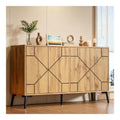 Buffets, credences et vaisseliers finition bois structure metal naturel