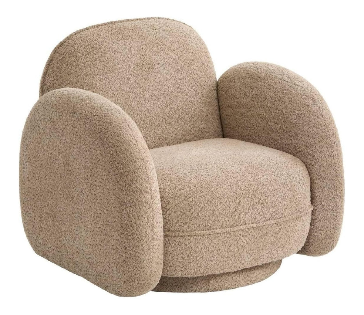 Fauteuil confortable beige 84,5 x 78,5 x 78 centim