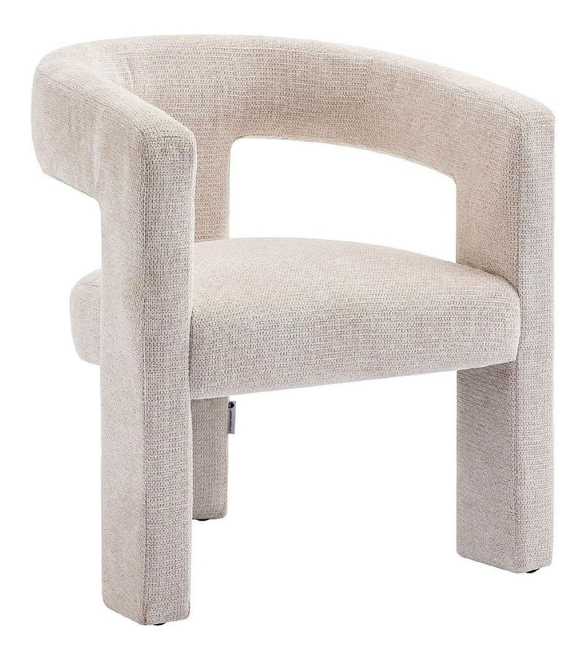 Fauteuil confortable avec rangement ferme beige