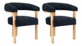 Chaise confortable avec rangement ferme finition bois naturel 64 x 60 x 78 centim
