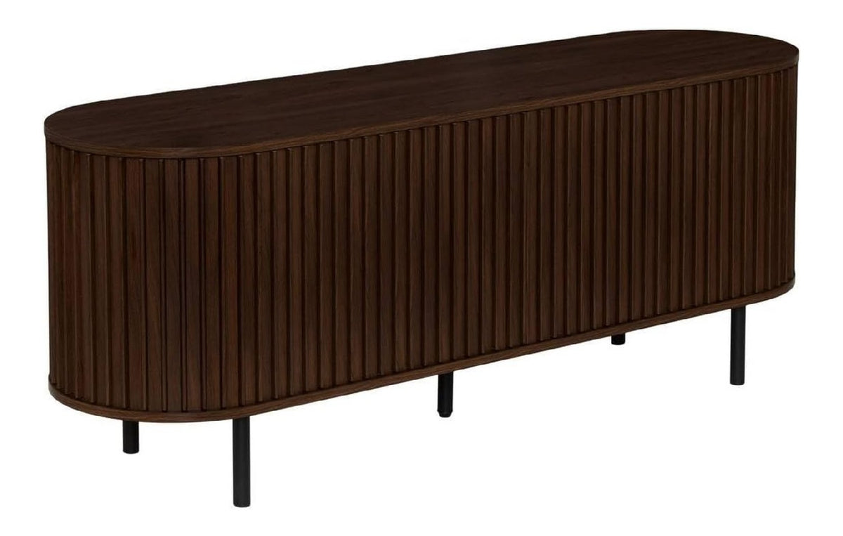Banc TV avec rangement ferme marron