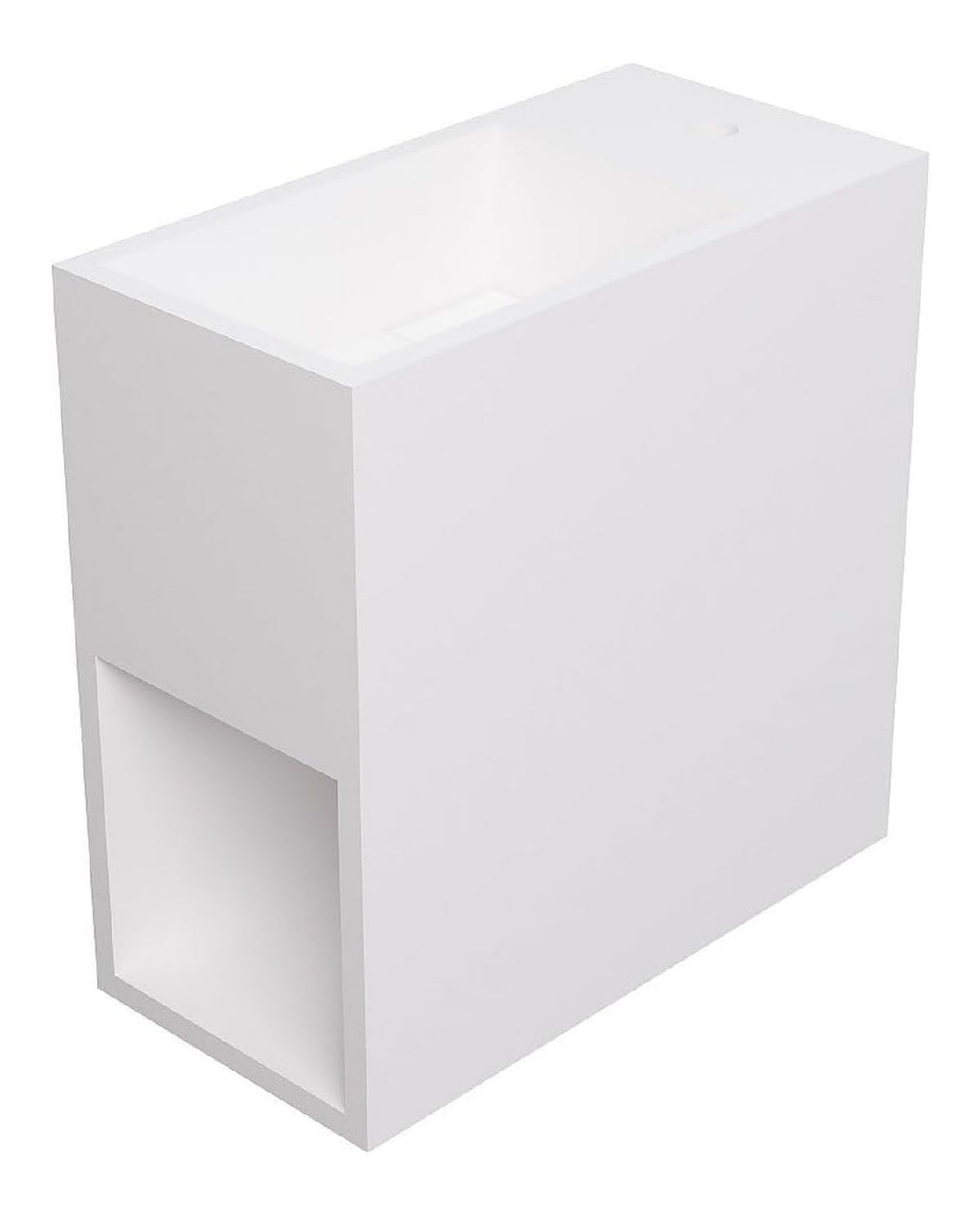Meubles-lavabos avec rangement ferme blanc