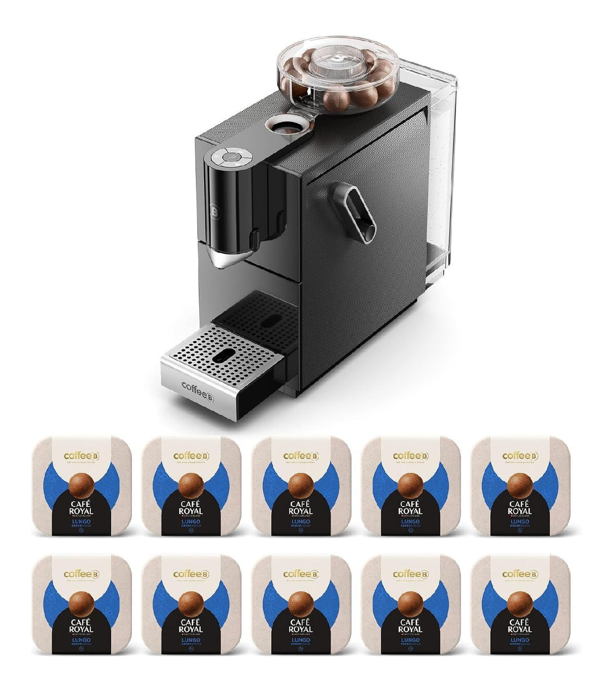 Cafetieres a capsules compact avec programmes noir 1.4 L