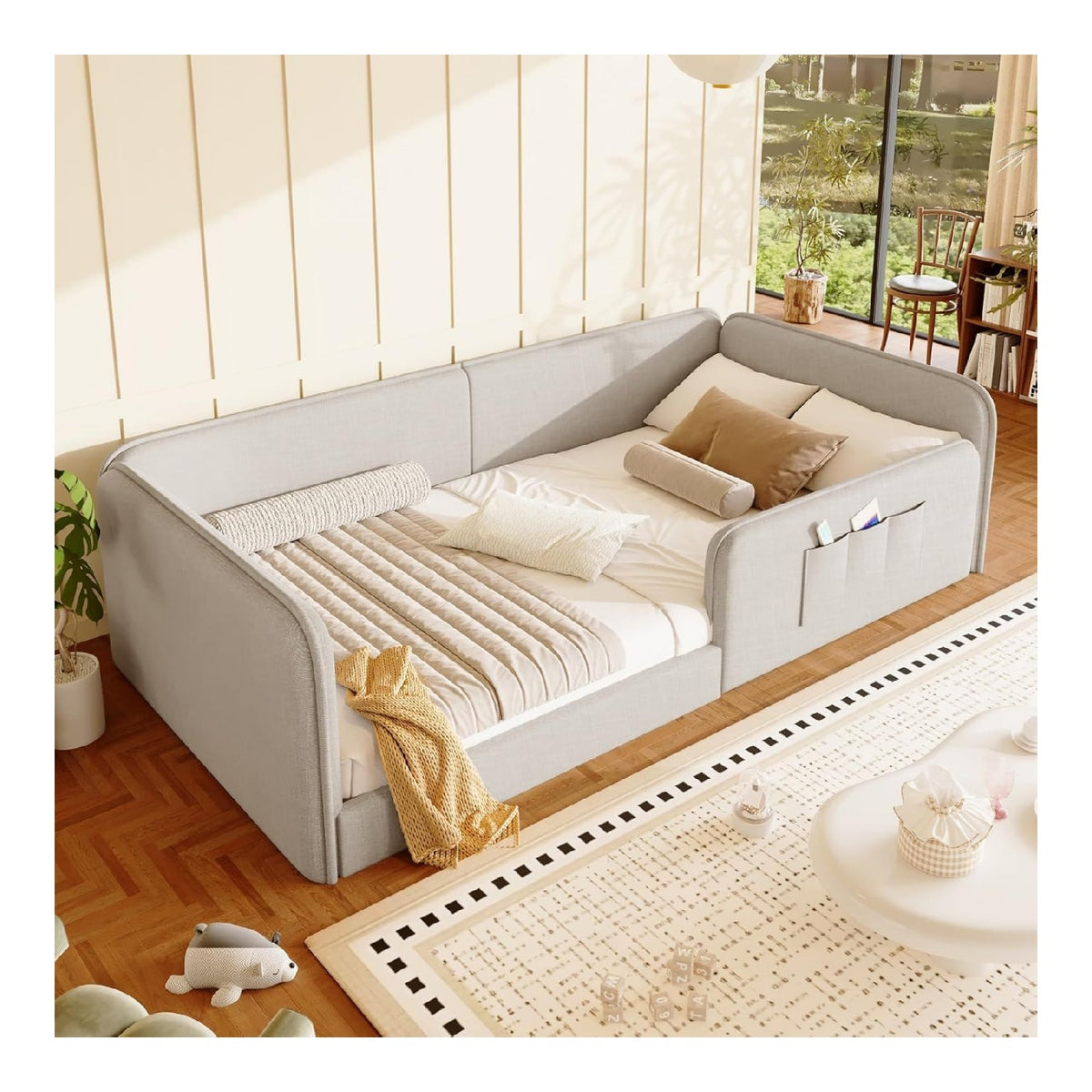 Cadres de lit avec rangement ferme naturel